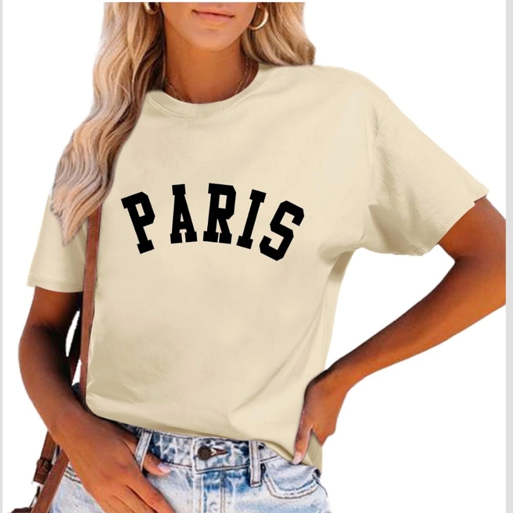 Paris Cotton T-Shirt Size XSmall - Picture 5 of 5